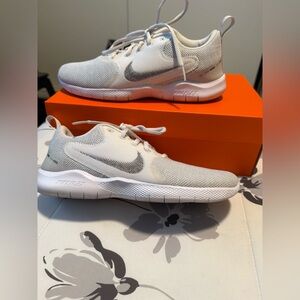 Nike Flex Experience RN 10 White and Ivory Shoes